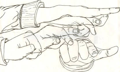 hands, hands and sleeve