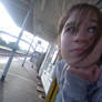 Emily at Plumpton station