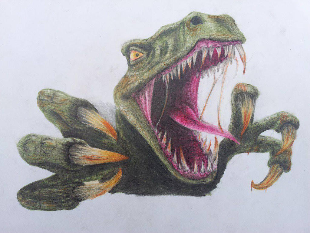 Demon Raptor Drawing Raptor by Neytiri012 on DeviantArt