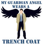 My Guardian Angel Wears A Trench Coat - Digital by dalmation1080