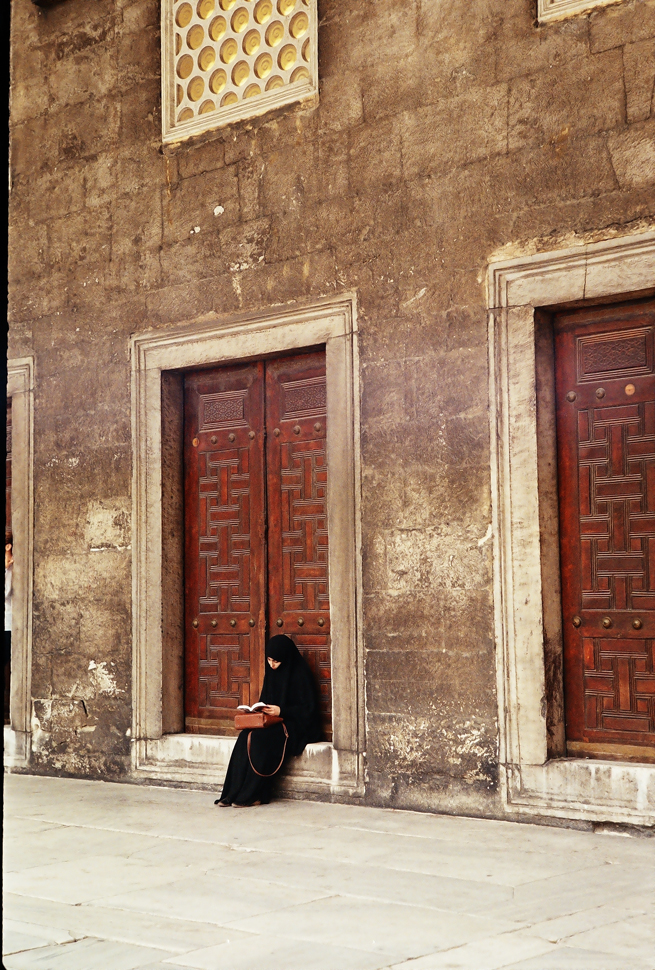 woman in the Blue Mosque