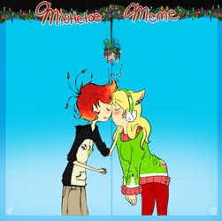 Mistletoe Meme - Genderbent Pair