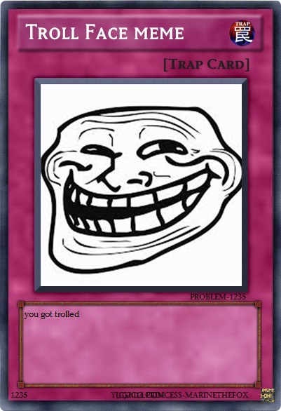 Pin by Fleurette. on random memes and reaction  Funny stickman, Troll  face, Funny yugioh cards