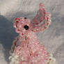 Bead Easter Bunny - baby pink