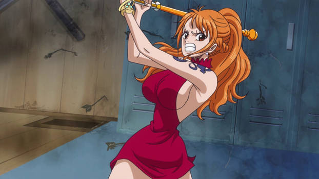 nami red dress episode One Piece Cosplay Gives New Life to Nami's Whole Cake Island 'Pretzel Girl' Outfit
