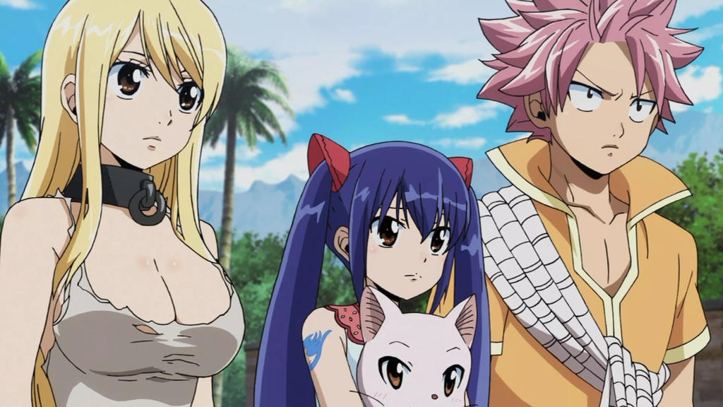 Natsu Dragneel - Fairy Tail Dragon cry! Natsu and Lucy!