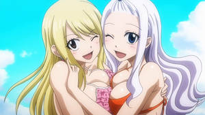 Lucy and Mirajane - Fairy Tail ep 179