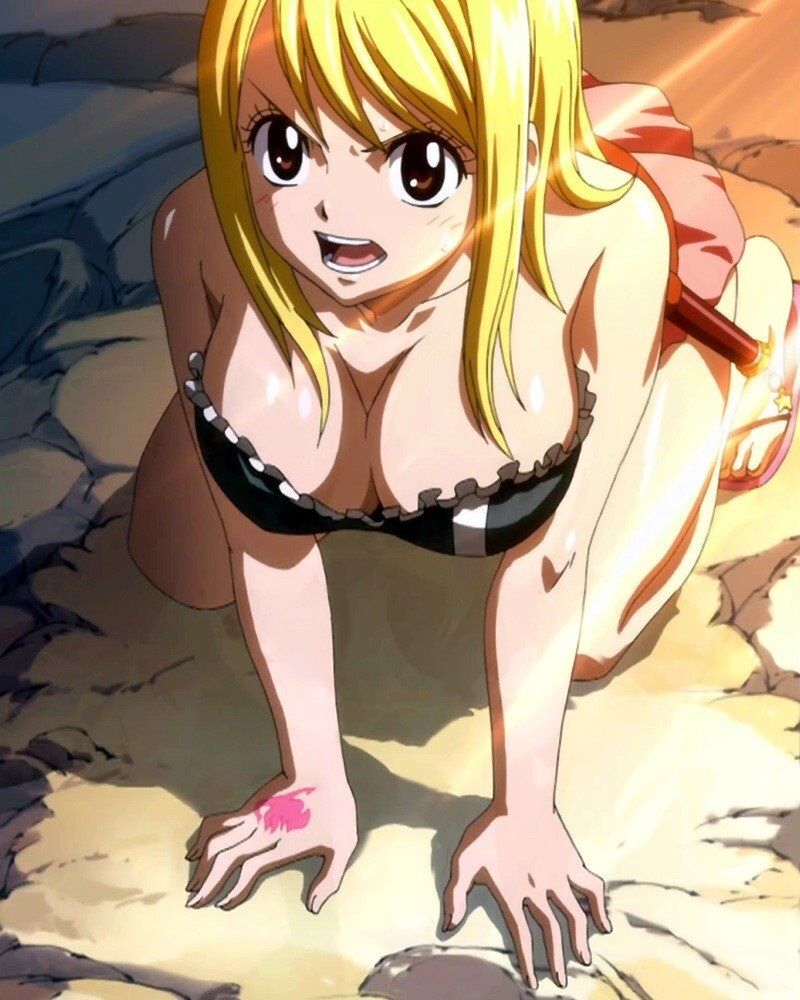 Lucy Heartfilia busty - Fairy Tail ep 107.