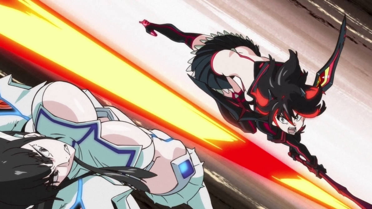 Satsuki Vs Ryuko Kill La Kill Ep 3 By Berg Anime On Deviantart