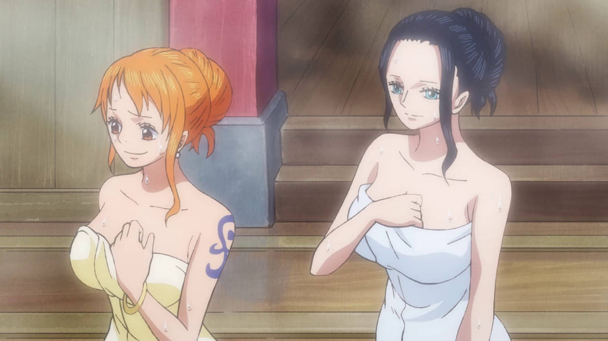 Nami And Nico Robin In Towel One Piece 931 By Berg Anime On Deviantart Nami And Nico Robin In Towel One Piece 931 By Berg Anime On Deviantart