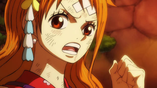Nami and Otama - One Piece ep 1050 by Berg-anime on DeviantArt