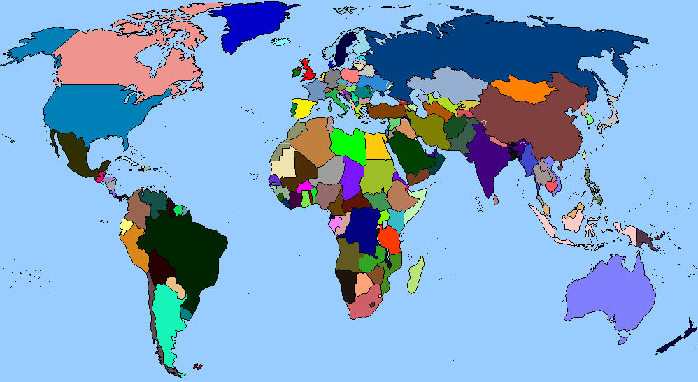 Modern World Map 2019 by GODOFGOLD808 on DeviantArt