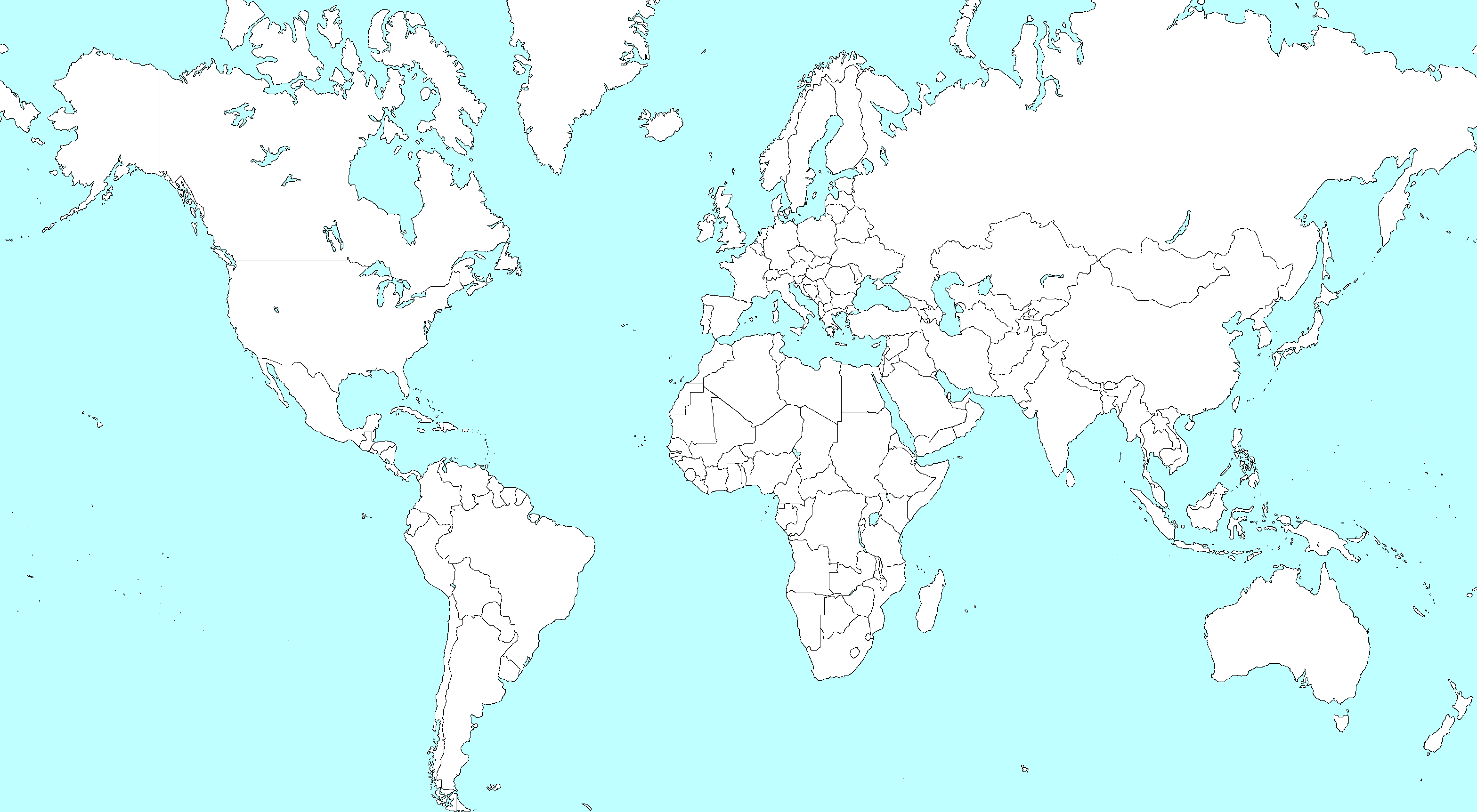 Flat Blank World Map By Godofgold808 On Deviantart