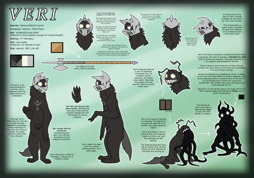 Veri reference sheet