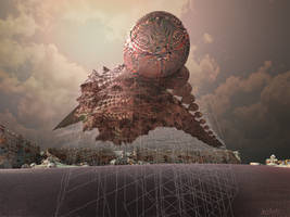 Strange Julia fractal under construction