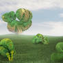 Landscape with silent creatures