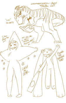 Action Time Buddies Character Sketchins!
