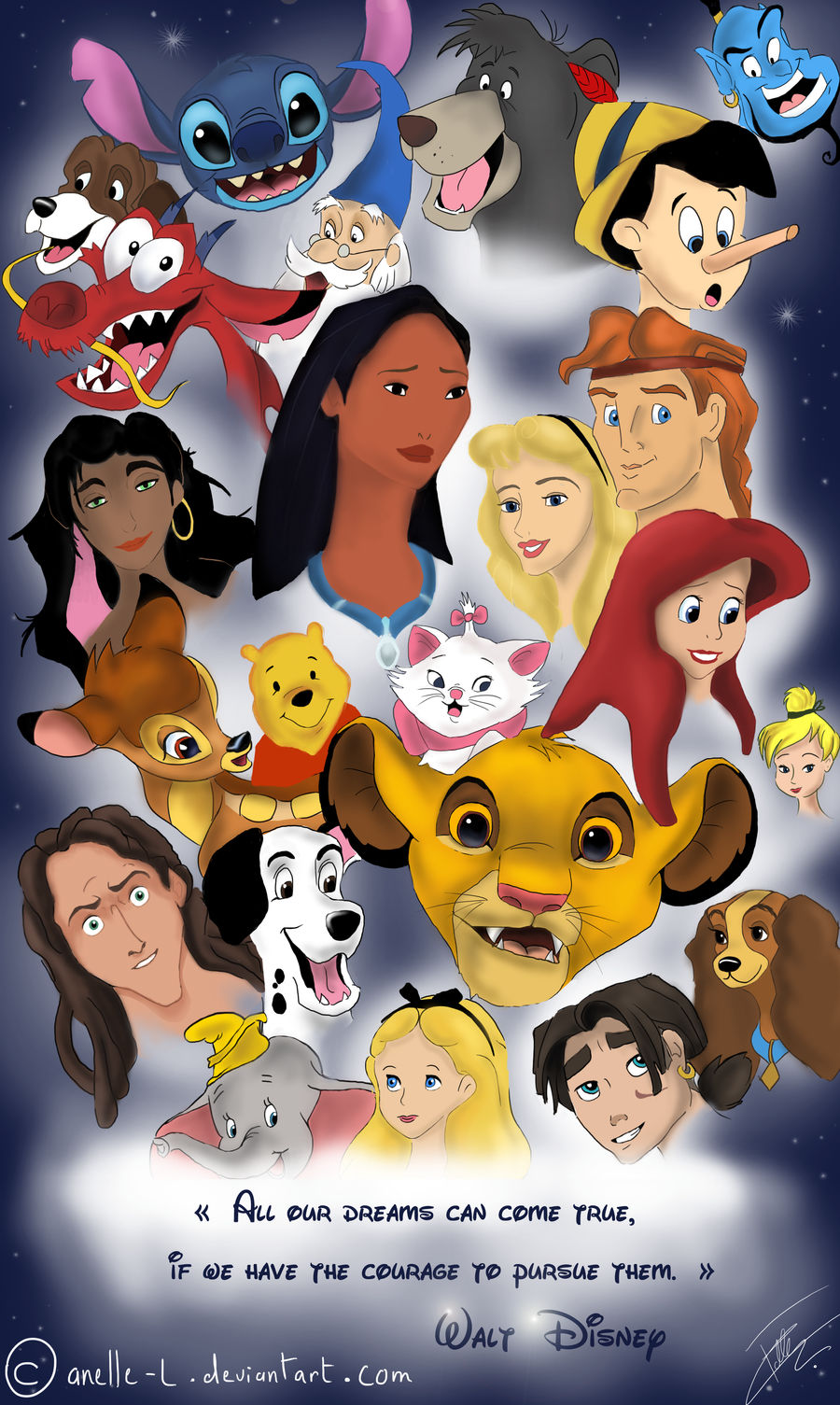 Tribute to Walt Disney by Anelle-L on DeviantArt