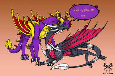 Spyro and Cynder adult - parents future
