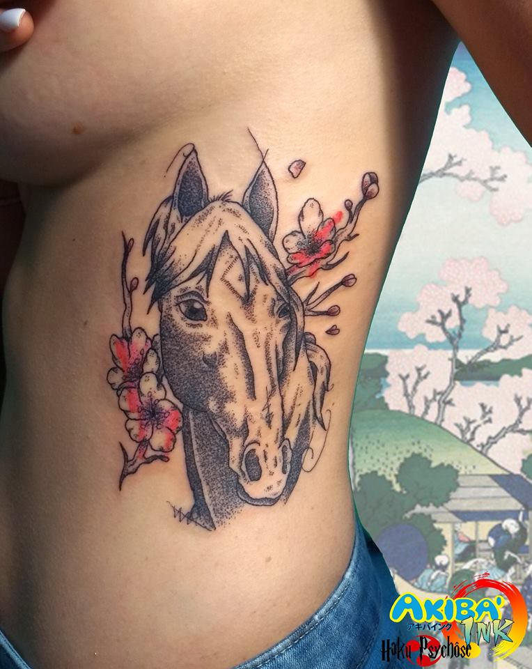 Dotwork horse tattoo by Haku-Psychose on DeviantArt
