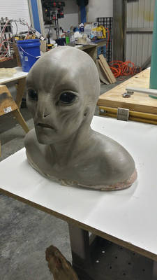 Grey Alien Mask Commission