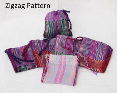 Cotton Candy Dice Bag- Zigzag Pattern