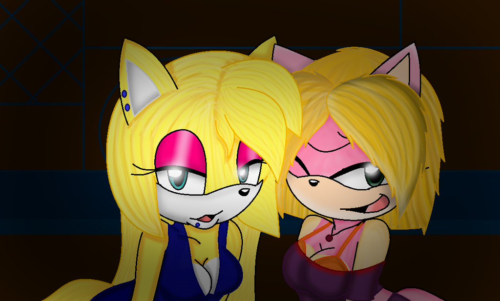 Melody being flirty with Lizzie by SonicUS1000