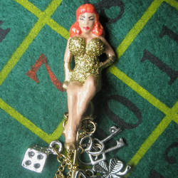 Lady Luck Pin-Up Pin 2