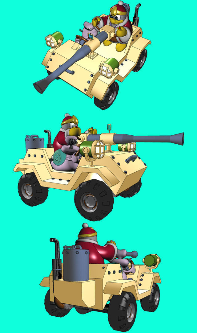 Dedede Car model -untextured by BigBangBlitz on DeviantArt