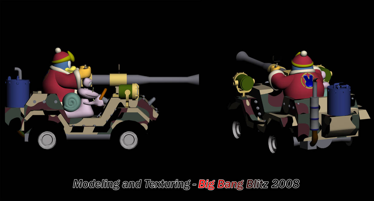 Dedede Car model - textured by BigBangBlitz on DeviantArt