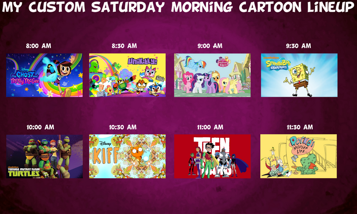 Download Saturday Lineup My Custom Saturday Morning Cartoon Lineup by DudePivot47 on DeviantArt