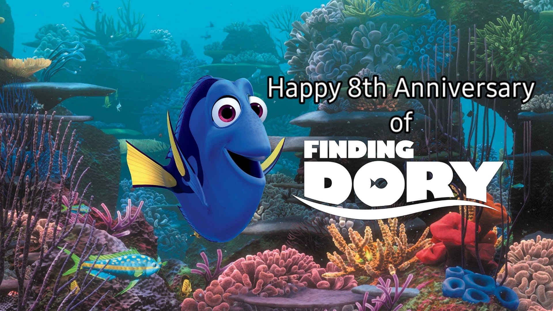 Graduating Dory Happy 8th Anniversary of Finding Dory by DudePivot47 on DeviantArt