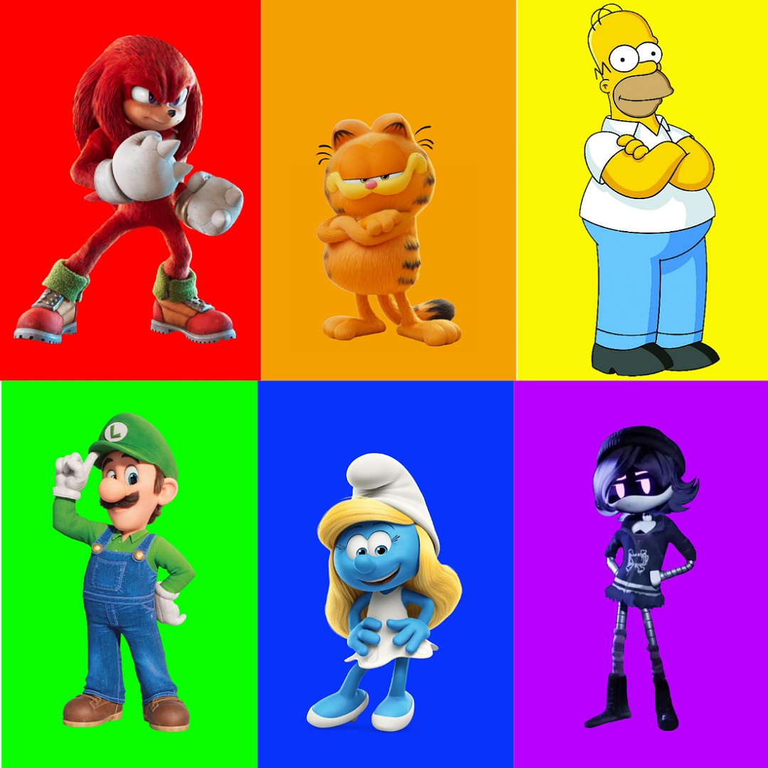 Color Charchaters 6 Colors Characters by DudePivot47 on DeviantArt
