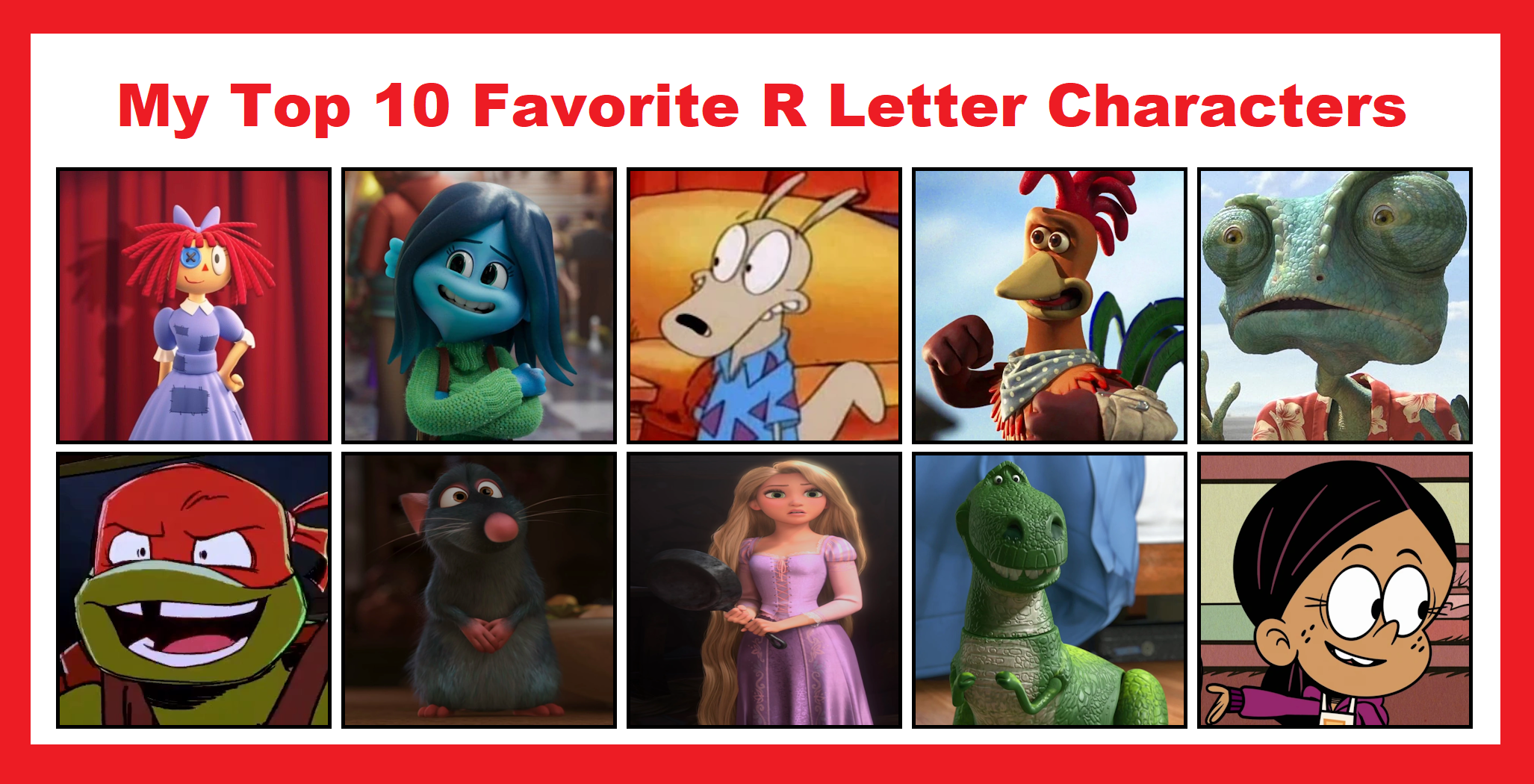 Comic Character R My Top 10 Favorite R Letter Characters by DudePivot47 on DeviantArt