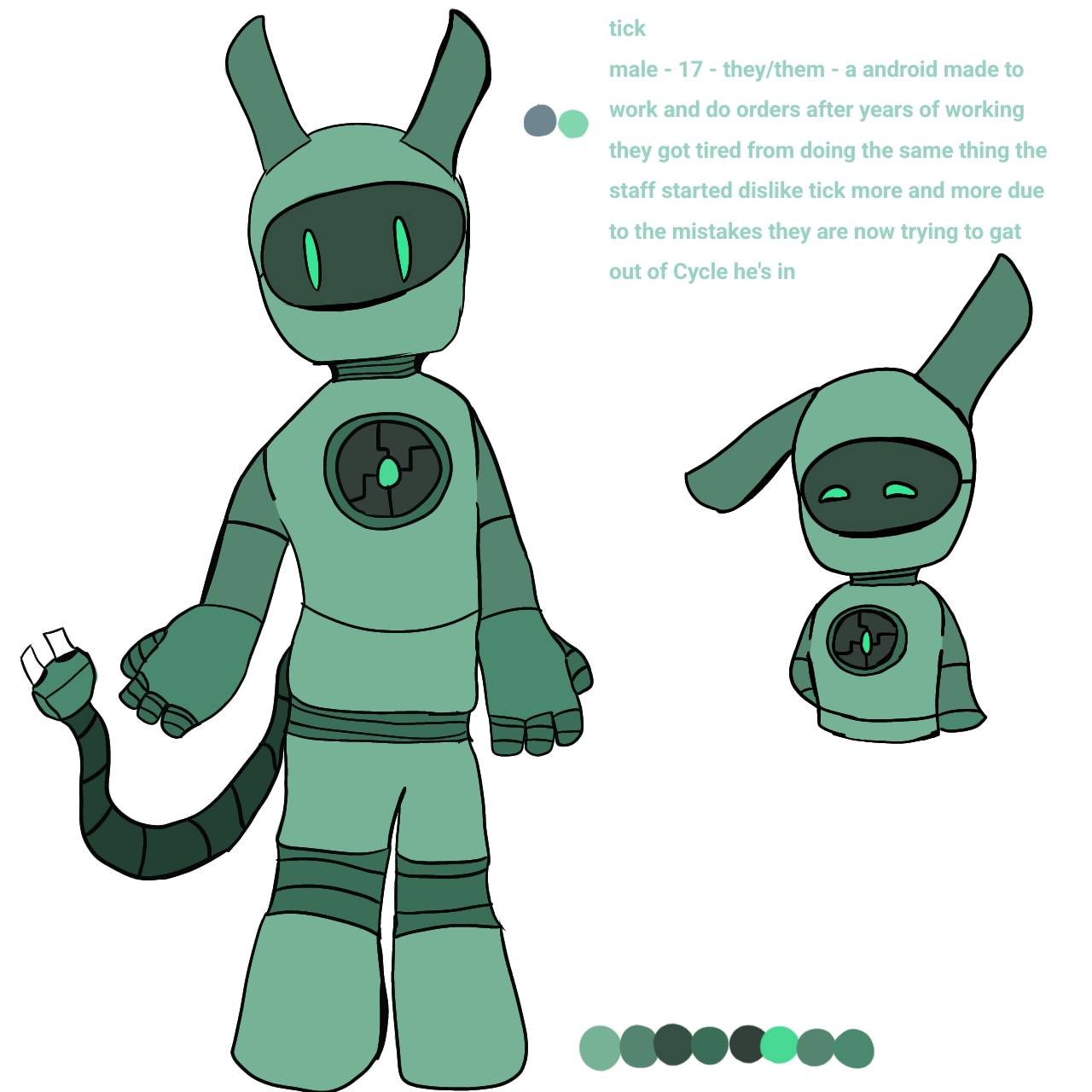 my android oc tick! by justnotabean on DeviantArt