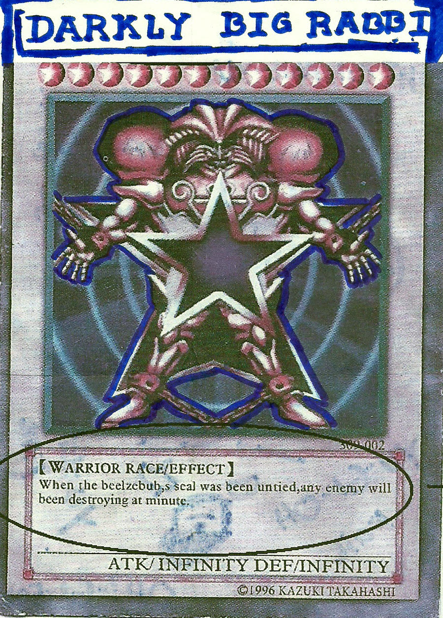 darkly big rabbi yugioh card The nostalgia of Yugioh - Page 5 - General