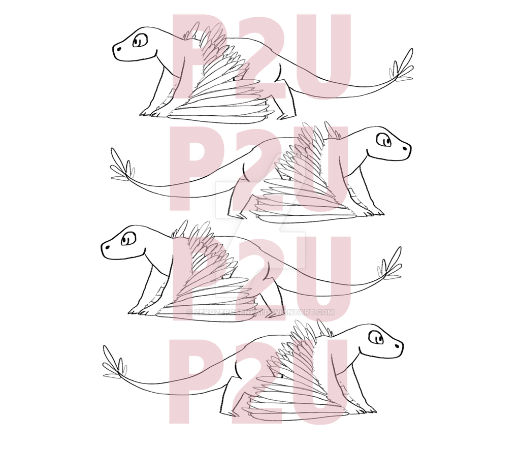 Winged Lizards Base by ZeroZeroSenpai on DeviantArt