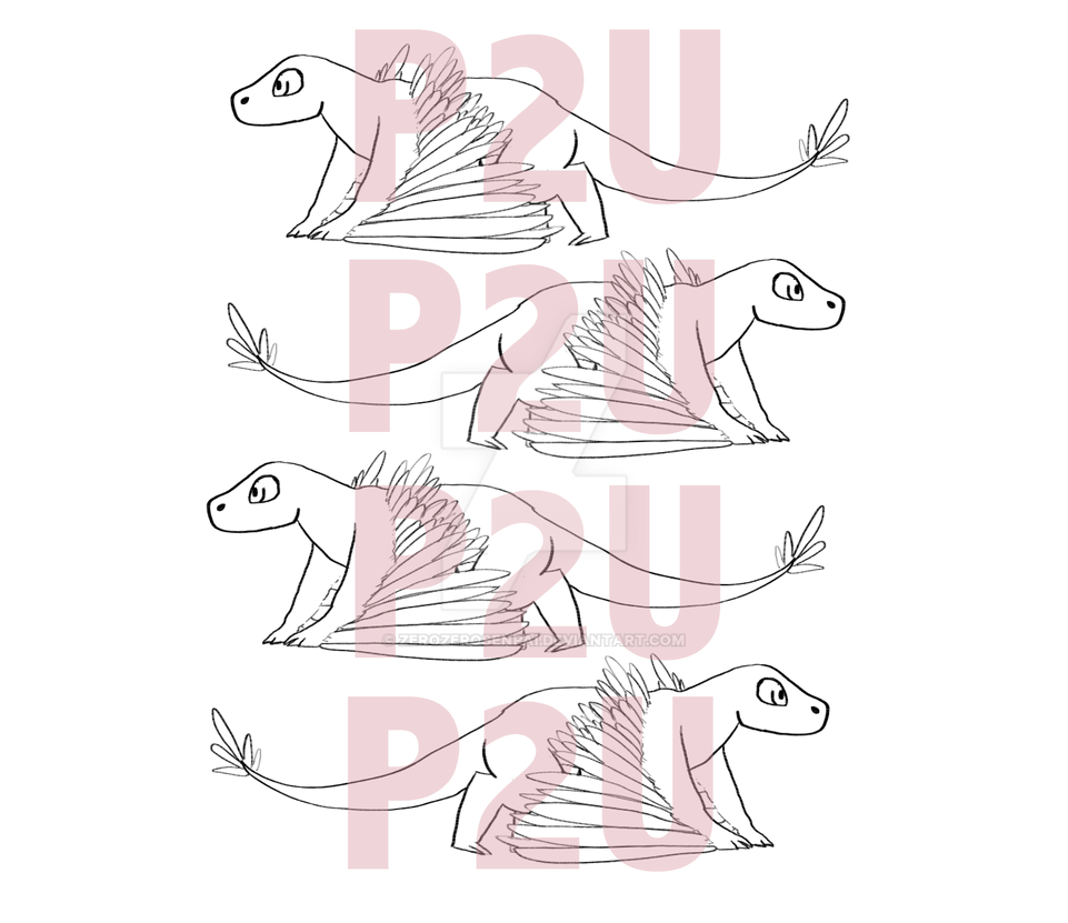 Winged Lizards Base by ZeroZeroSenpai on DeviantArt