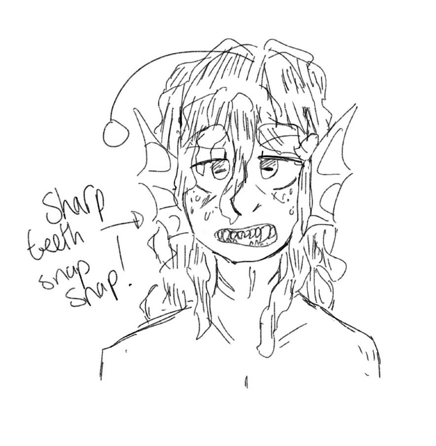 Sharp tooth by ZeroZeroSenpai on DeviantArt