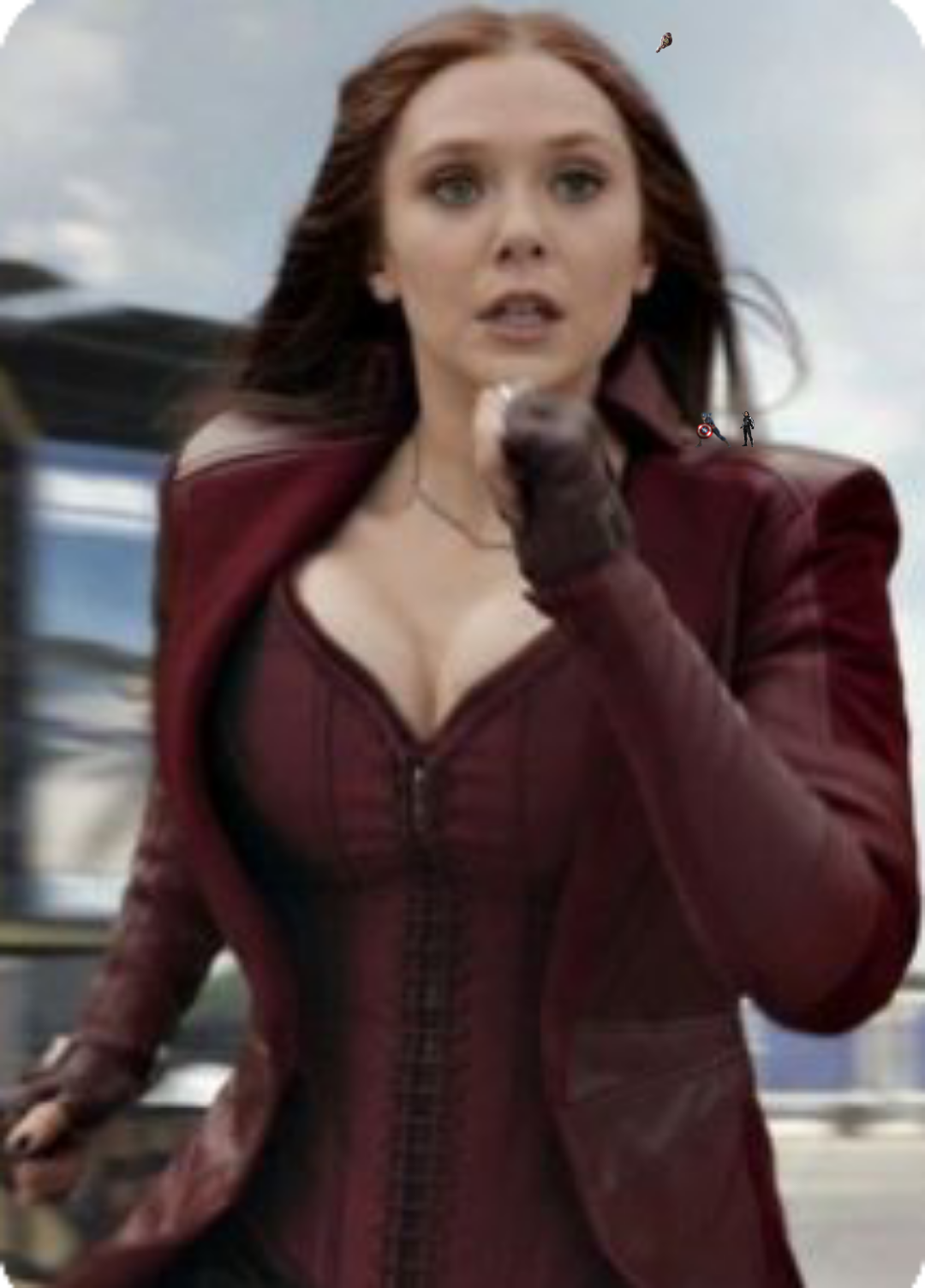 wanda red headpiece