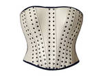 White riveted corset by Me-Se