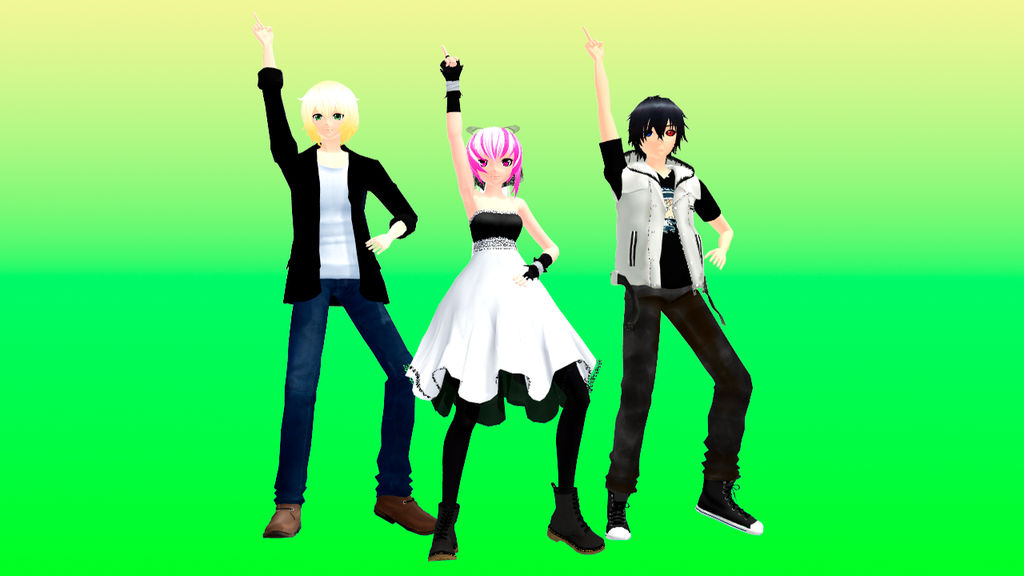 MMD ~Nando, Yuu, 9642Rin~ New Model