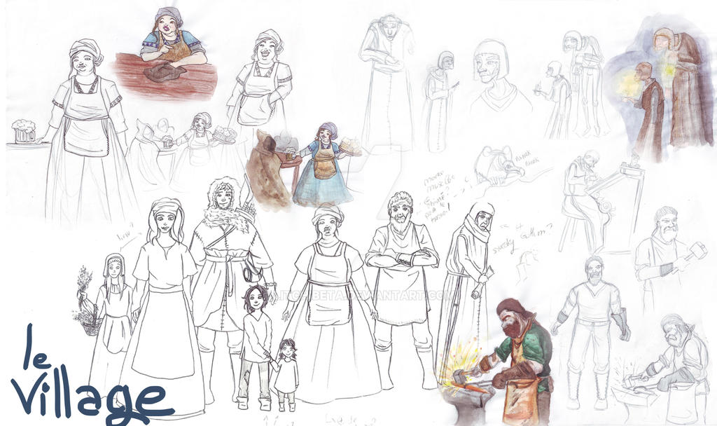 Personnages Secondaires Le Village By LitchiBeta On DeviantArt personnages-secondaires-le-village-by-litchibeta-on-deviantart