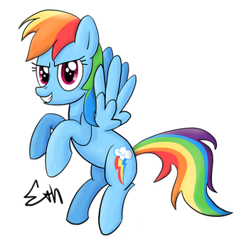 Rainbow Dash - Rainbow Dash Day! by Sigmath-Bits