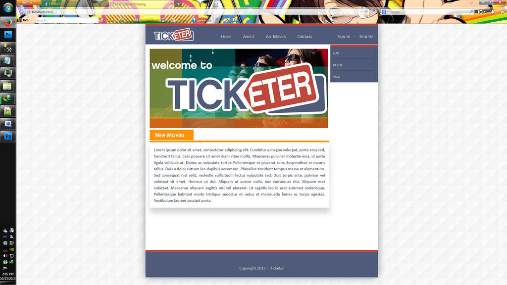 Website Interface Design - Ticketer by watdayushaoh on DeviantArt