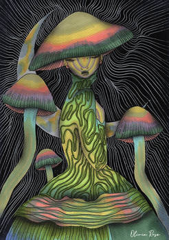 mushroom girl