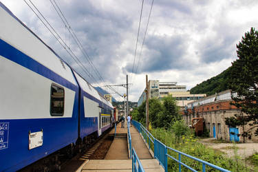 Railroad to mountain resort