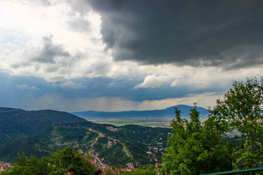 Cloudy weather on the mountain