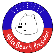 #IceBear4President Sticker
