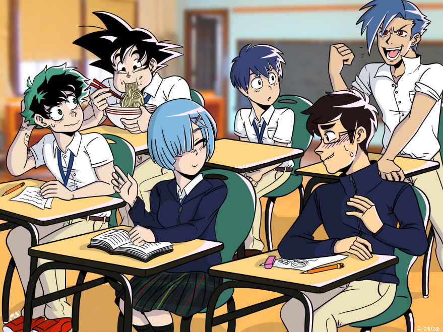 Class room with my favorite anime characters by OVJR on DeviantArt Class room with my favorite anime characters by OVJR on DeviantArt